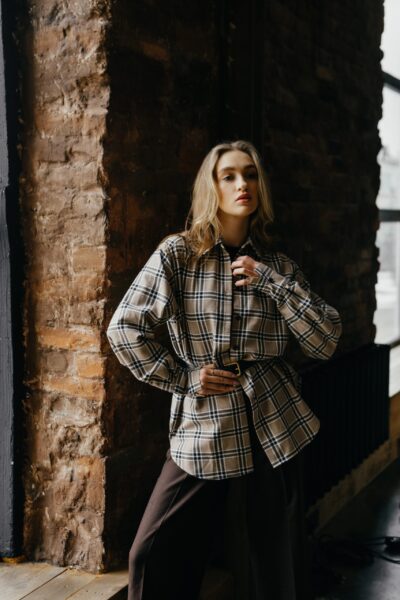 Картата сорочка oversize